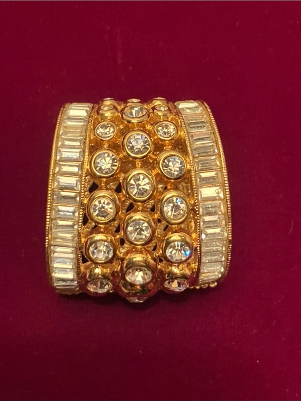New lab grown emerald cut and princess lab grown diamond and gold silde - Picture 3 of 3